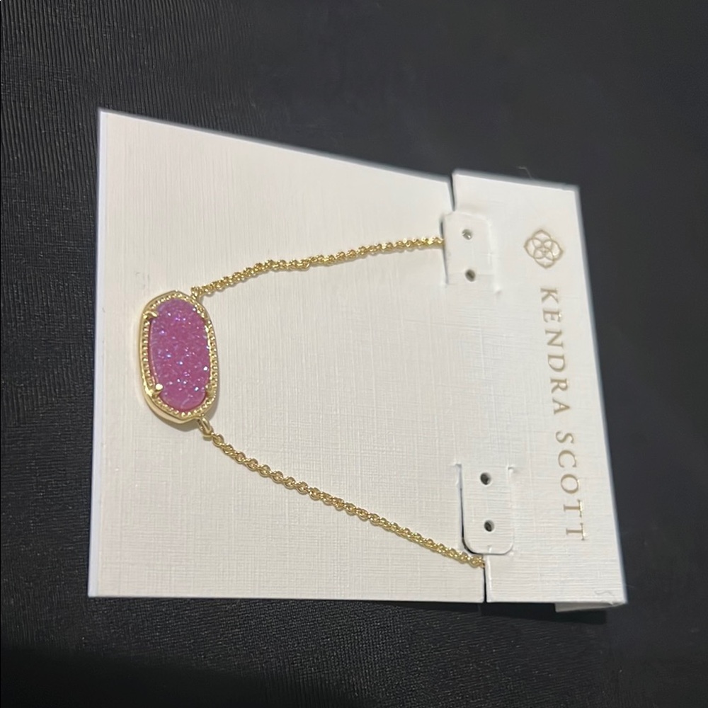Kendra Scott Gold and Pink Necklace